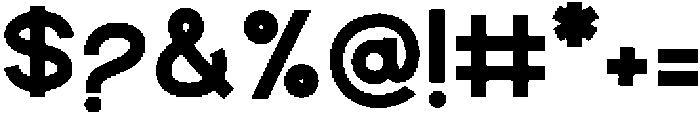 NeuroSans Bold otf (700) Font OTHER CHARS