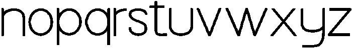 NeuroSans Thin Thin otf (100) Font LOWERCASE