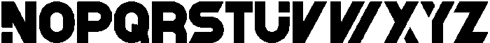 Neurotype Bold otf (700) Font UPPERCASE