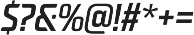 Neusharp Medium Condensed Oblique otf (500) Font OTHER CHARS