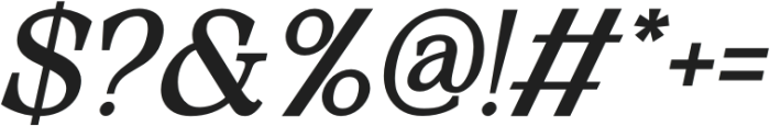 Neutical Black Italic otf (900) Font OTHER CHARS