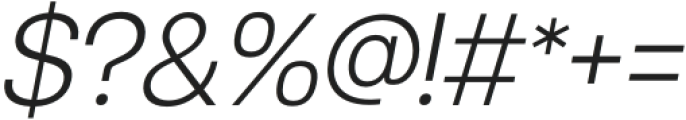 Neutiva Extra Light Italic otf (200) Font OTHER CHARS
