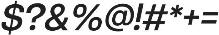 Neutiva Medium Italic otf (500) Font OTHER CHARS