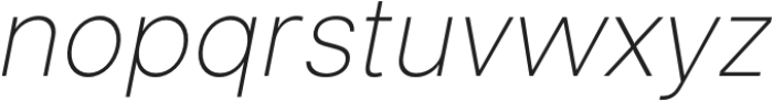 Neutiva Thin Italic otf (100) Font LOWERCASE