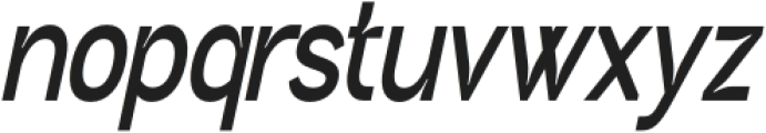Neutrix Bold Slant Condensed otf (700) Font LOWERCASE