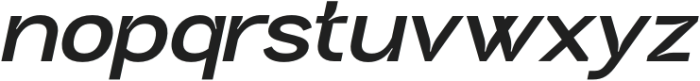 Neutrix Bold Slant Expanded otf (700) Font LOWERCASE