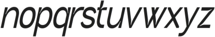 Neutrix Semi Bold Slant Condensed otf (600) Font LOWERCASE