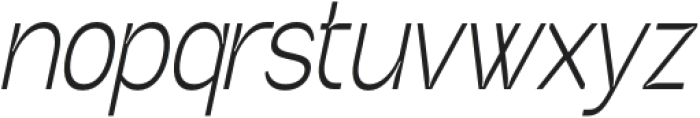 Neutrix Slant Condensed otf (400) Font LOWERCASE