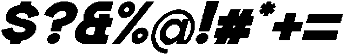Neuversa Bold Italic otf (700) Font OTHER CHARS