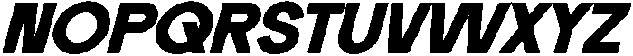 Neuversa Bold Italic otf (700) Font UPPERCASE