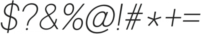 Neuvetica ExtraLight Italic otf (200) Font OTHER CHARS