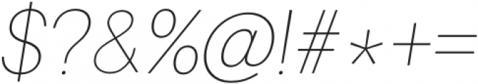 Neuvetica Thin Italic otf (100) Font OTHER CHARS
