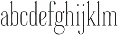 New Ayres Light Condensed otf (300) Font LOWERCASE