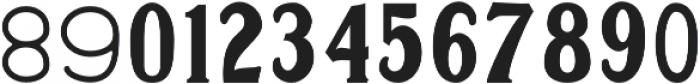 New Bowman Numbers otf (400) Font LOWERCASE