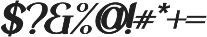 New Crown Bold Italic otf (700) Font OTHER CHARS