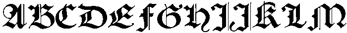 New English 1937 Regular otf (400) Font UPPERCASE