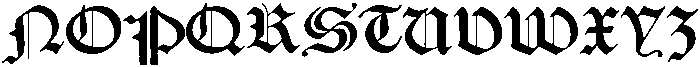New English 1937 Regular otf (400) Font UPPERCASE