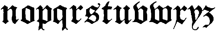 New English 1937 Regular otf (400) Font LOWERCASE