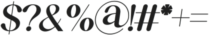 New Eviore Italic otf (400) Font OTHER CHARS