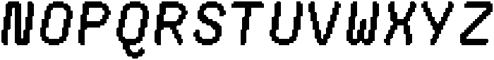 New Friend Mono Italic otf (400) Font UPPERCASE