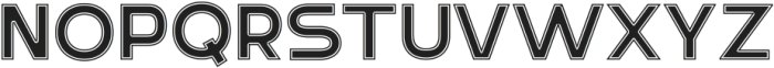 New Future Outline DC ttf (400) Font LOWERCASE