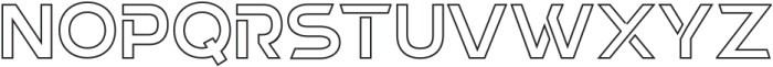 New Future Outline ttf (400) Font UPPERCASE