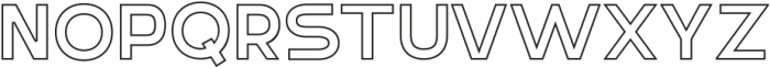 New Future Outline ttf (400) Font LOWERCASE