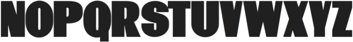 New Genuine Extra Black otf (900) Font UPPERCASE