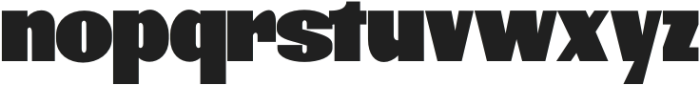 New Genuine Extra Black otf (900) Font LOWERCASE