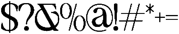 New Shuffle Light otf (300) Font OTHER CHARS