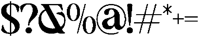 New Shuffle Medium otf (500) Font OTHER CHARS