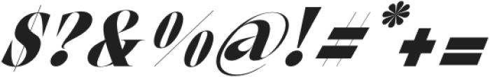 New Tropic Bold Italic otf (700) Font OTHER CHARS