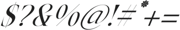 New Tropic Italic otf (400) Font OTHER CHARS