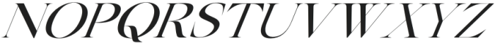 New Tropic Italic otf (400) Font UPPERCASE