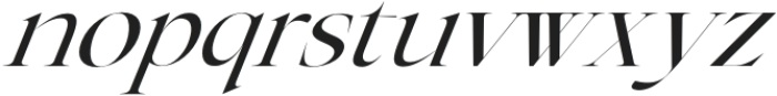 New Tropic Italic otf (400) Font LOWERCASE