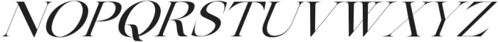 New Tropic Italic ttf (400) Font UPPERCASE