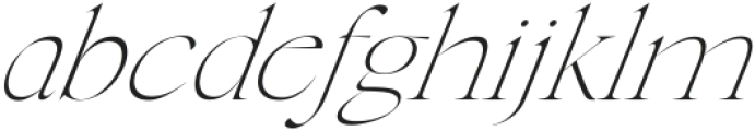 New Tropic Light Italic ttf (300) Font LOWERCASE