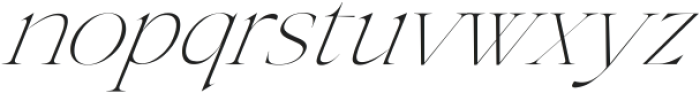 New Tropic Light Italic ttf (300) Font LOWERCASE