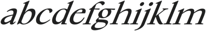 New Tropic Text Italic ttf (400) Font LOWERCASE