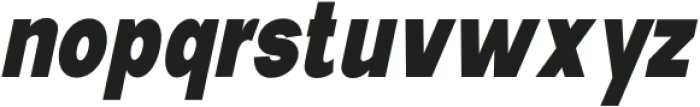 New Trusty Black Condensed Italic otf (900) Font LOWERCASE