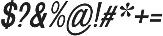 New Trusty Medium Condensed Italic otf (500) Font OTHER CHARS