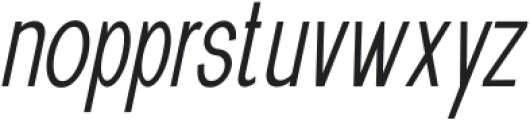 New Trusty Thin Condensed Italic ttf (100) Font LOWERCASE
