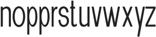 New Trusty Thin Condensed otf (100) Font LOWERCASE