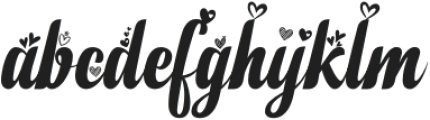 New Vintage Heart otf (400) Font LOWERCASE