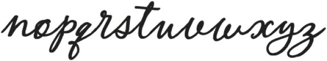 New York Bakery Script Scribe Thick Oblique otf (400) Font LOWERCASE