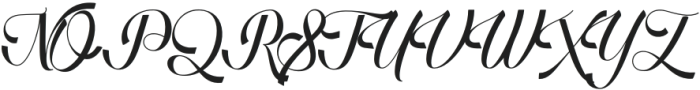 New York Script Regular otf (400) Font UPPERCASE