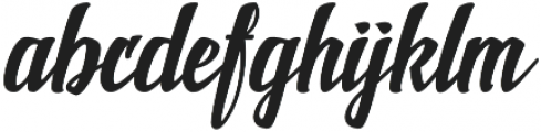 New shine script Regular otf (400) Font LOWERCASE