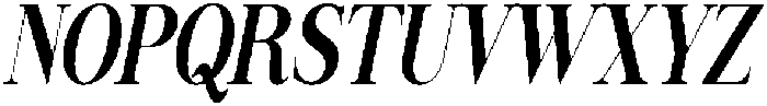 Newback Italic otf (400) Font UPPERCASE