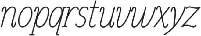 Newbie Italic otf (400) Font LOWERCASE