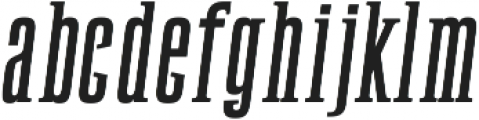 Newgate Slab Bold Oblique ttf (700) Font LOWERCASE